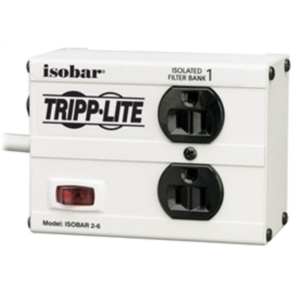 TRIPP-LITE Surge Protector IBAR6-6D urge Suppressor 12A 6Outlet 6ft Gray Retail