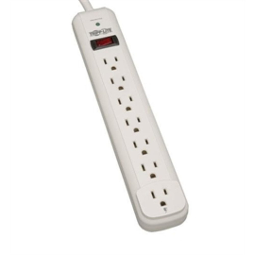 Tripp Lite Surge Suppressor 7-Outlet 6-Feet Cord 1080 Joule Gray