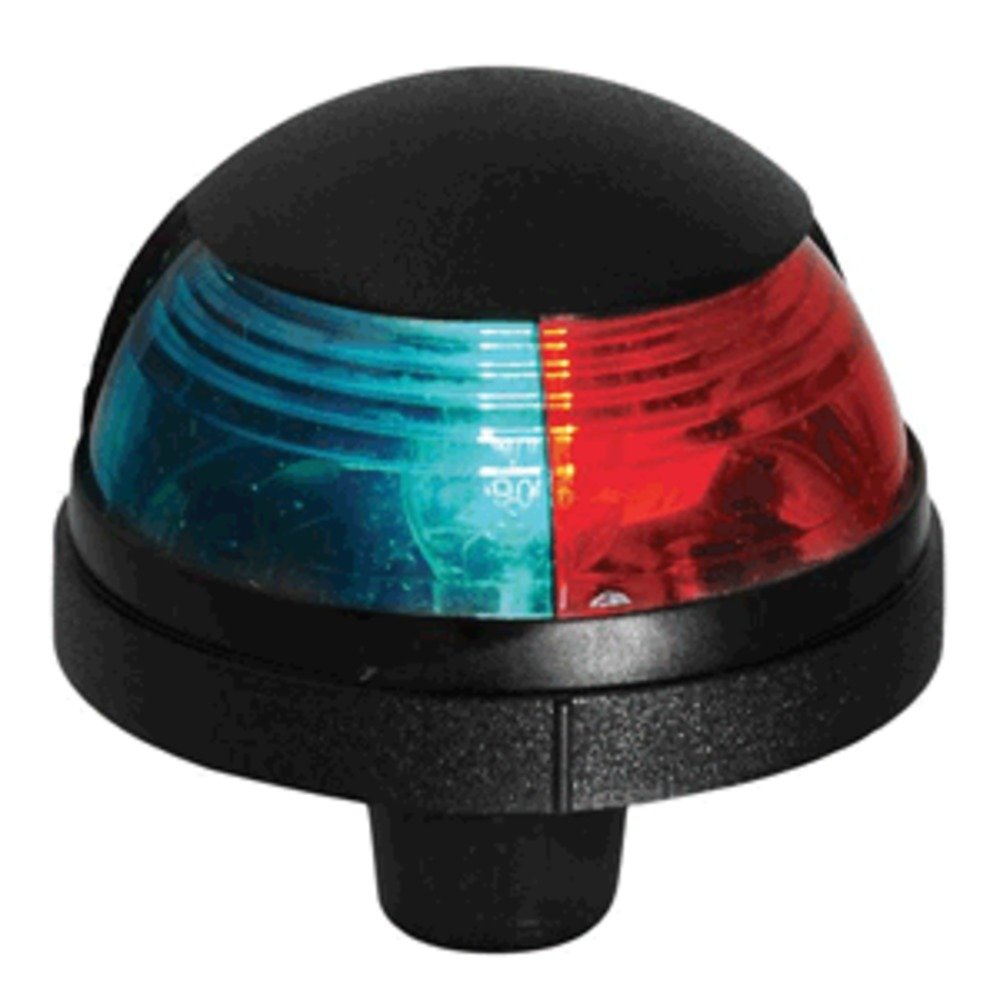 Attwood Pulsar 1-Mile Deck Mount, Bi-Color Red/Green Combo - 12V - Black Housing